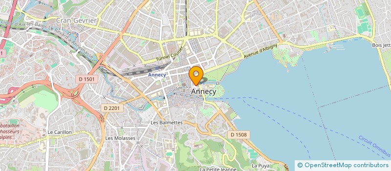localisation de l'entreprise HEWE OPTIQUE à ANNECY