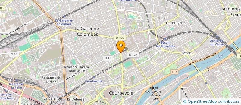 localisation de l'entreprise HEXA à COURBEVOIE