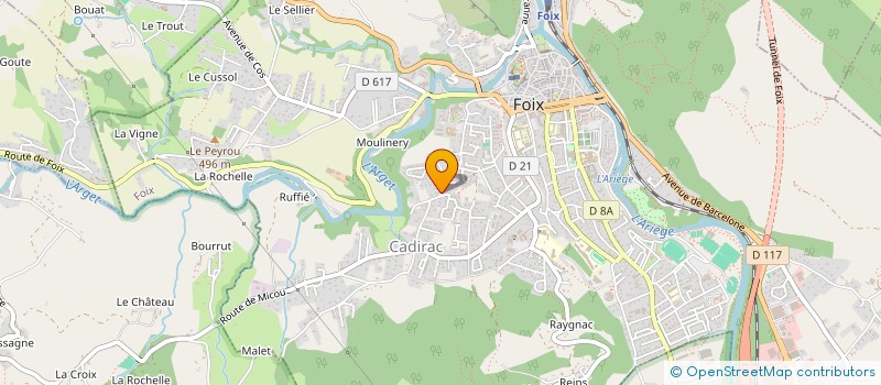 localisation de l'entreprise HEXA à FOIX