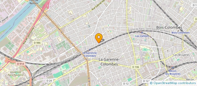 localisation de l'entreprise HEXA COURSES à COLOMBES
