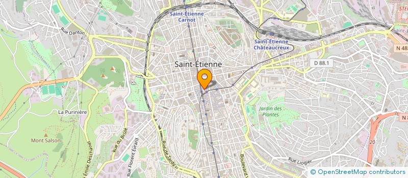 localisation de l'entreprise HEXA DIFFUSION à SAINT-ETIENNE