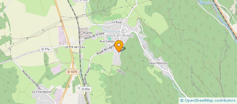 localisation de l'entreprise HEXA'ENR à VAUX-EN-BUGEY