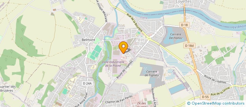 localisation de l'entreprise HEXA ETANCHE  CHAVANOZ