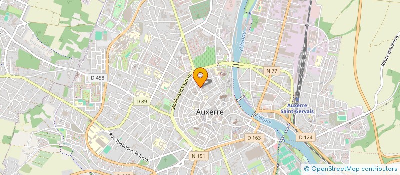 localisation de l'entreprise HEXA FINANCE & PATRIMOINE à AUXERRE