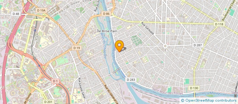 localisation de l'entreprise HEXA INVEST à SAINT-MAUR-DES-FOSSES