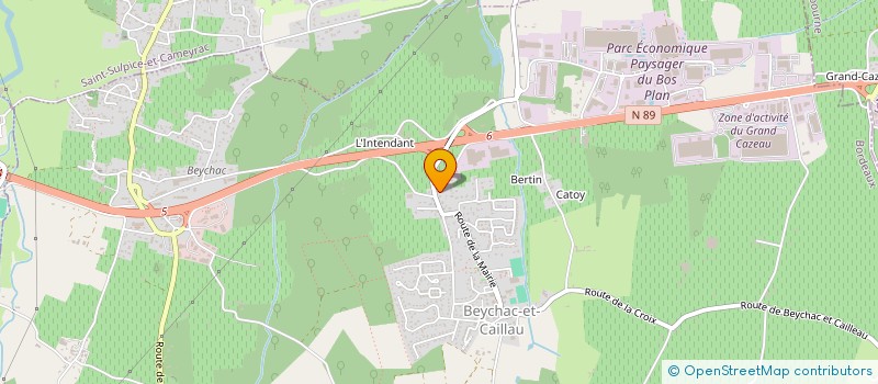 localisation de l'entreprise HEXA MARKET  BEYCHAC-ET-CAILLAU