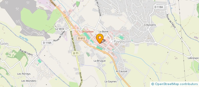 localisation de l'entreprise HEXA MULTIMEDIA  PUYGOUZON