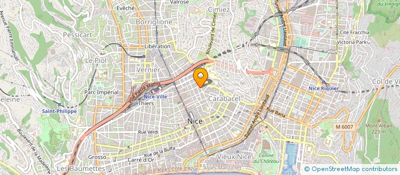 localisation de l'entreprise HEXA POINT COM à NICE