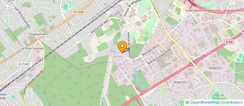 localisation de l'entreprise HEXA PROD à PESSAC