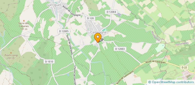 localisation de l'entreprise HEXA'SAFE à CAMPAGNE
