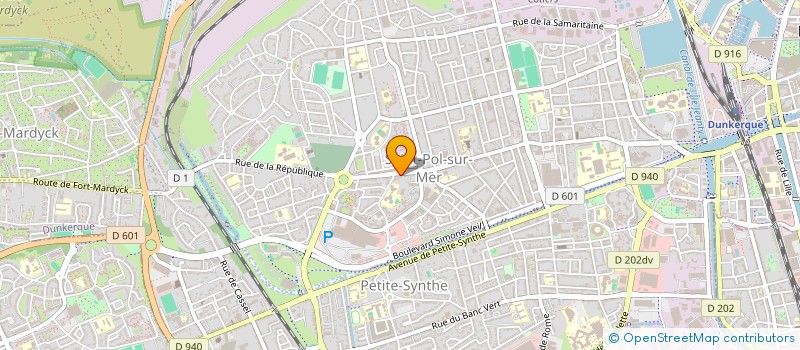 localisation de l'entreprise HEXABAT à DUNKERQUE