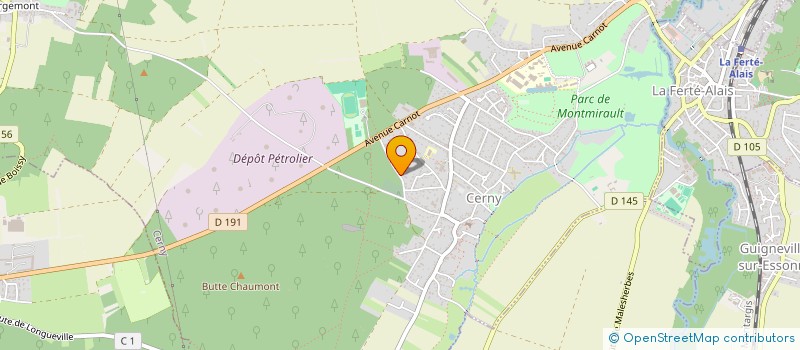 localisation de l'entreprise HEXACIERS  CERNY