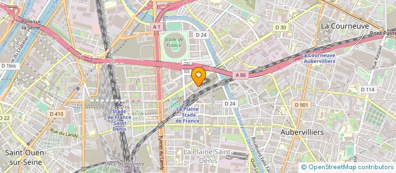 localisation de l'entreprise HEXACOM  SAINT-DENIS