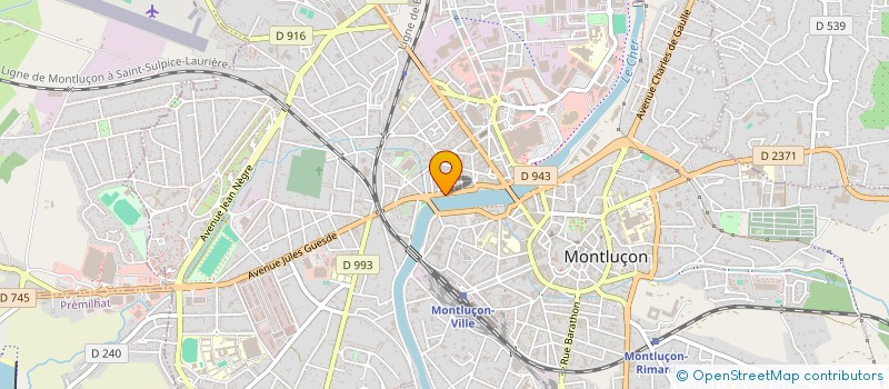 localisation de l'entreprise HEXACOM MONTLUCON à MONTLUCON