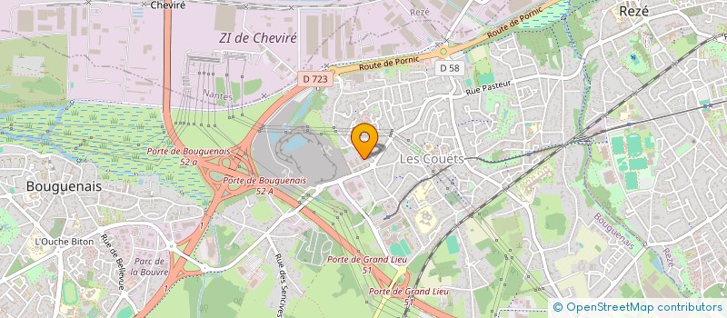 localisation de l'entreprise HEXACOMMERCE à BOUGUENAIS