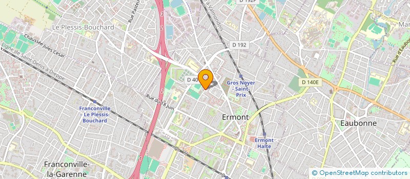 localisation de l'entreprise HEXACOURSES à ERMONT
