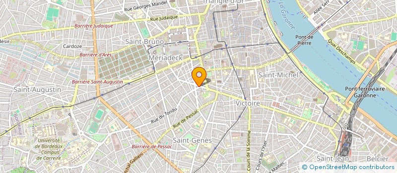 localisation de l'entreprise HEXACOURTAGES  BORDEAUX