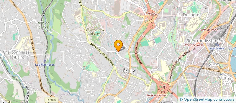 localisation de l'entreprise HEXACROCS à ECULLY