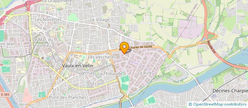 localisation de l'entreprise HEXAFOOD à VAULX-EN-VELIN