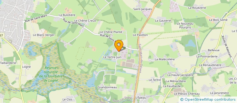 localisation de l'entreprise HEXAG'HORSE  SUCE-SUR-ERDRE