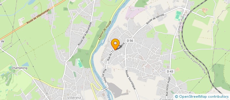 localisation de l'entreprise HEXAGAM  COMMELLE-VERNAY