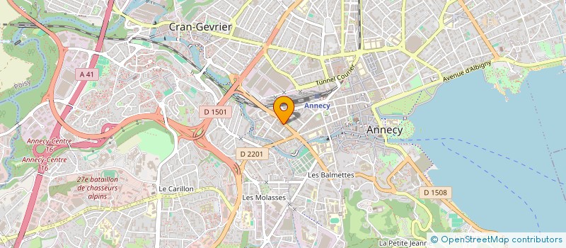 localisation de l'entreprise HEXAGEO - GEOMETRES EXPERTS à ANNECY