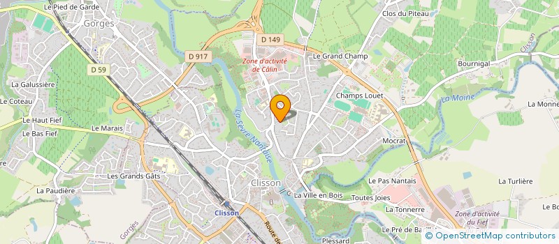 localisation de l'entreprise HEXAGON PADEL  CLISSON