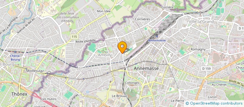 localisation de l'entreprise HEXAGONA à ANNEMASSE