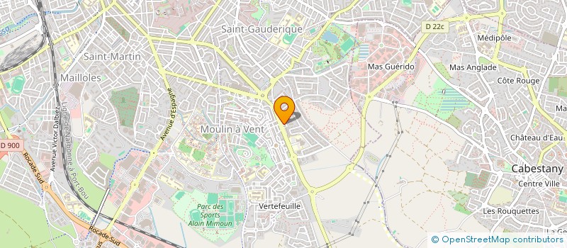 localisation de l'entreprise HEXAGONE  PERPIGNAN