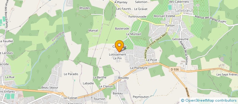 localisation de l'entreprise HEXAGONE  YVRAC