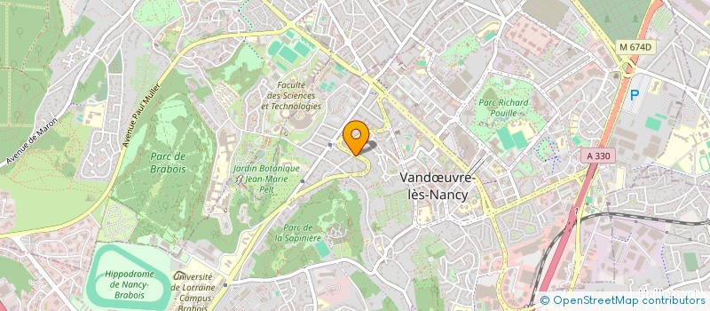 localisation de l'entreprise HEXAGONE  VANDUVRE-LES-NANCY