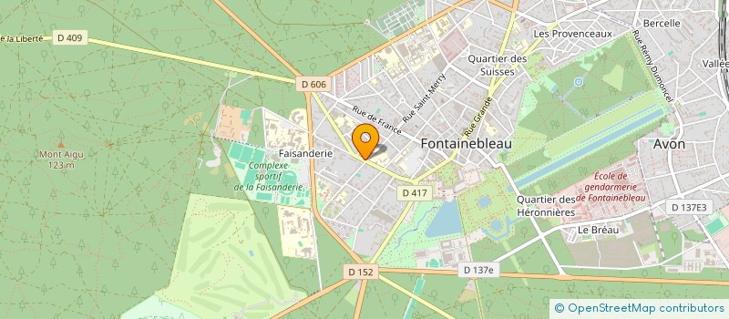localisation de l'entreprise HEXAGONE  FONTAINEBLEAU