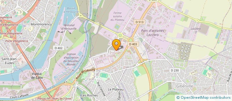 localisation de l'entreprise HEXAGONE à CAEN
