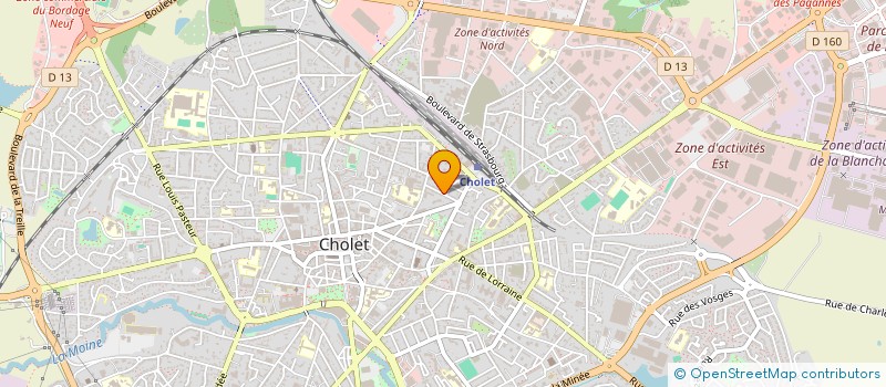 localisation de l'entreprise HEXAGONE  CHOLET