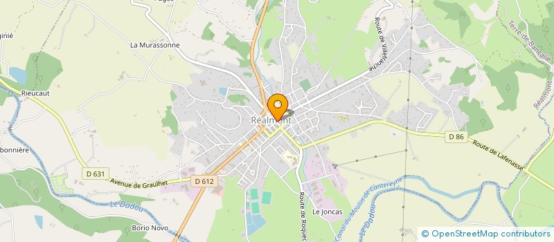 localisation de l'entreprise HEXAGONE  REALMONT