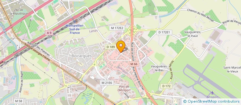 localisation de l'entreprise HEXAGONE à SAUSSAN
