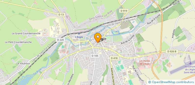localisation de l'entreprise HEXAGONE à L'AIGLE