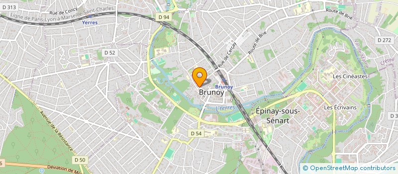 localisation de l'entreprise HEXAGONE à BRUNOY