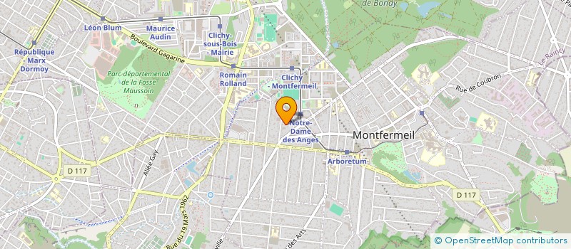 localisation de l'entreprise HEXAGONE à MONTFERMEIL