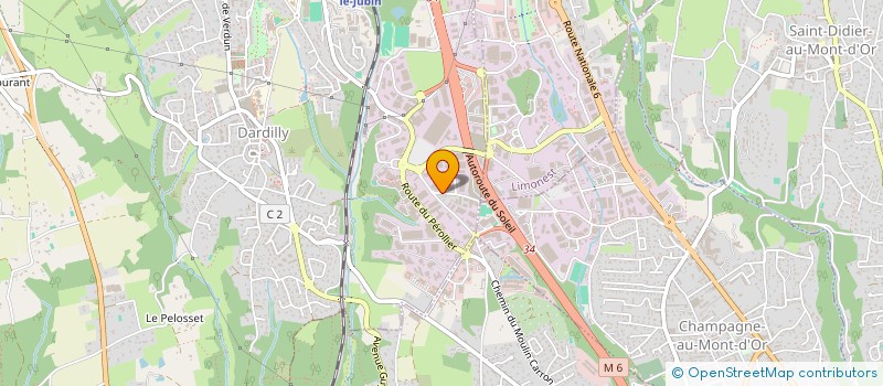 localisation de l'entreprise HEXAGONE  DARDILLY