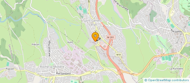 localisation de l'entreprise HEXAGONE BATISSEUR à SAINT GENEST LERPT
