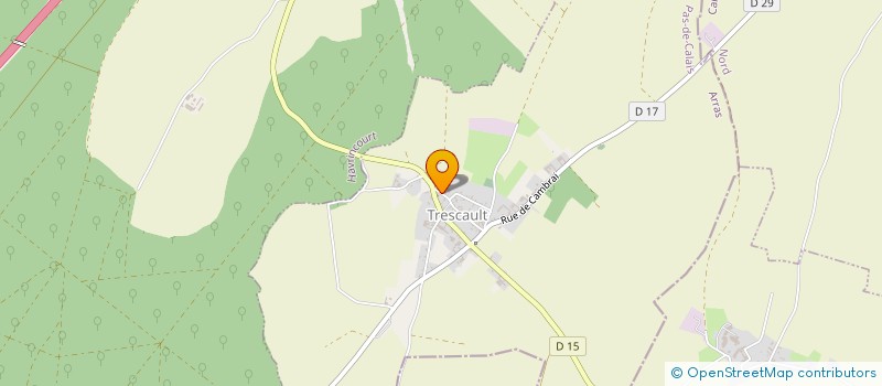 localisation de l'entreprise HEXAGONE BUREAUTIQUE  TRESCAULT