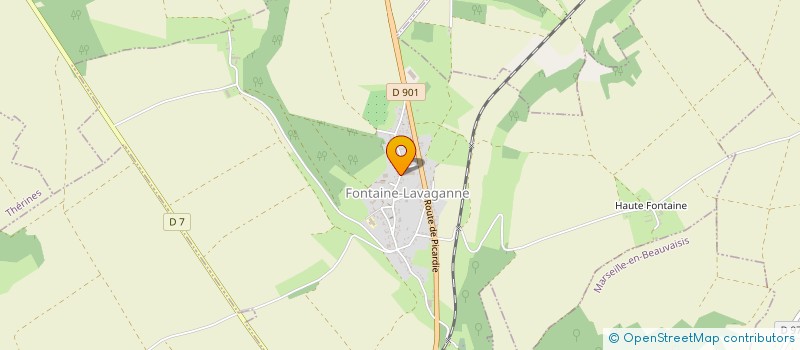 localisation de l'entreprise HEXAGONE CONGO BRAZZAVILLE DEVELOPPEMENT  FONTAINE-LAVAGANNE