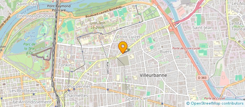 localisation de l'entreprise HEXAGONE CONSTRUCTIONS  VILLEURBANNE