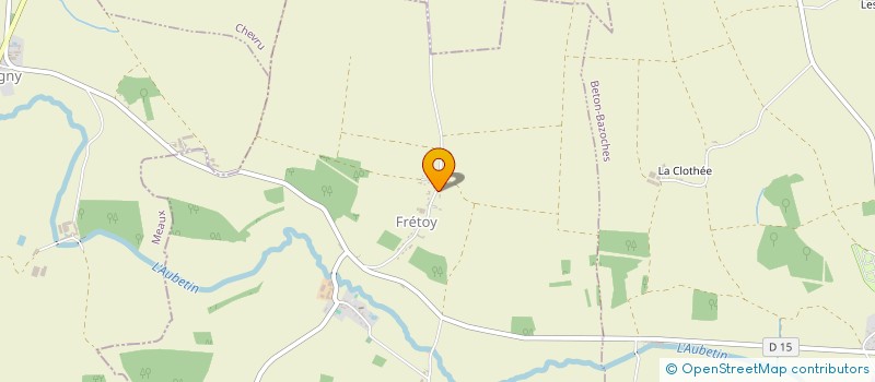 localisation de l'entreprise HEXAGONE COUVERTURE  FRETOY