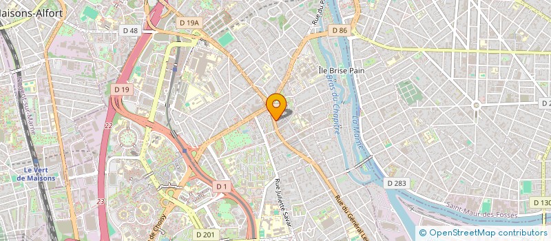 localisation de l'entreprise HEXAGONE DIAGNOSTIC & ENVIRONNEMENT  CRETEIL