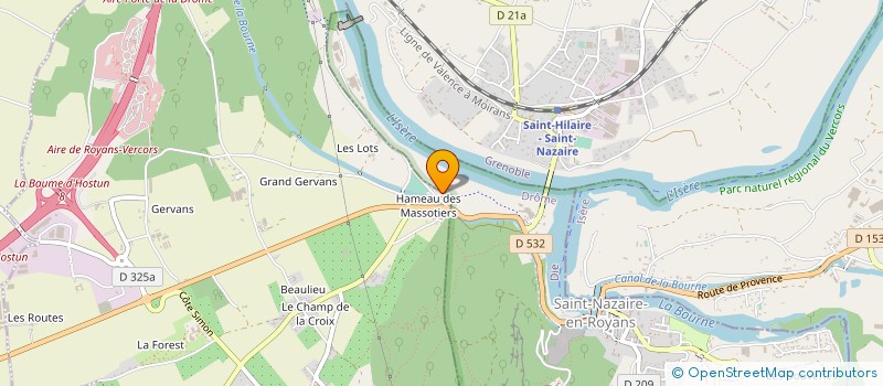 localisation de l'entreprise HEXAGONE DISTRIBUTION à SAINT-NAZAIRE-EN-ROYANS