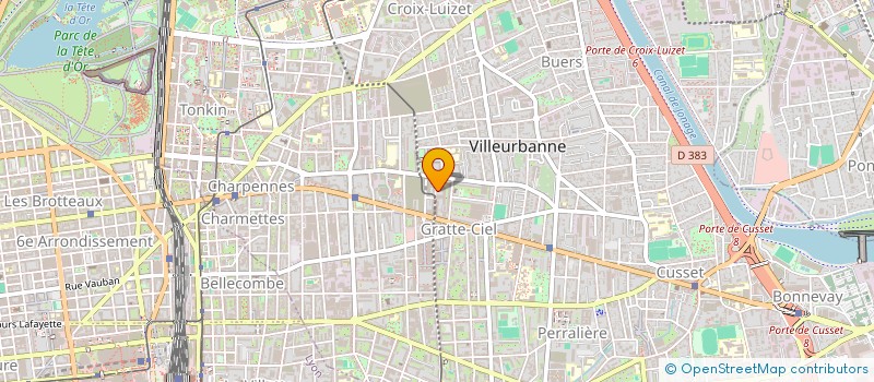 localisation de l'entreprise HEXAGONE FORMALITES  VILLEURBANNE