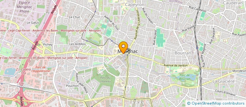 localisation de l'entreprise HEXAGONE MERIGNAC  MERIGNAC