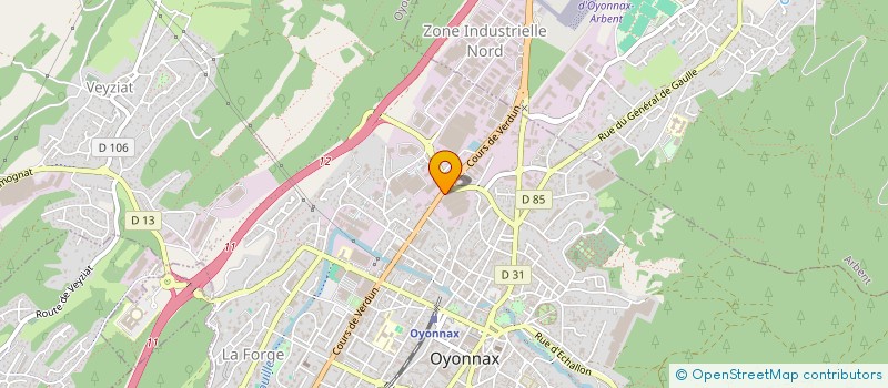 localisation de l'entreprise HEXAGONE PAIE  OYONNAX